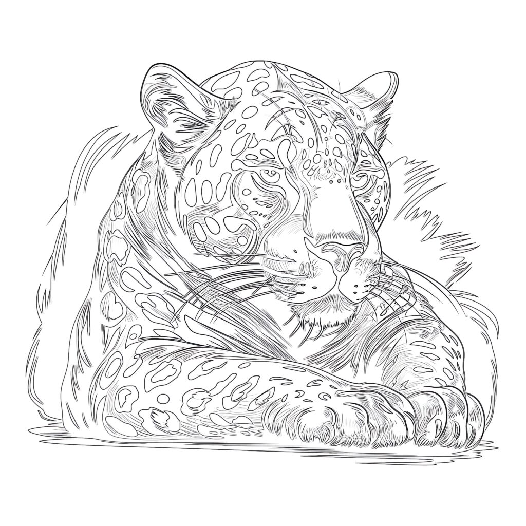 Jaguars Coloring Pages Coloring Pages Mimi Panda