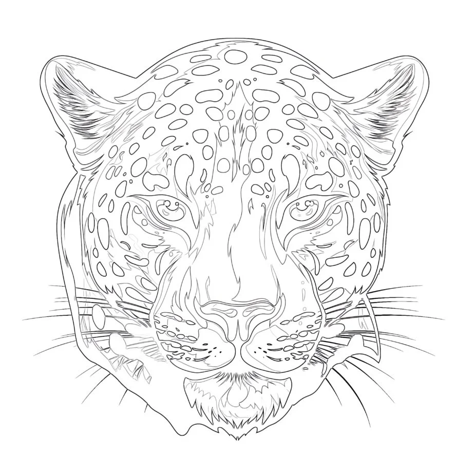 Printable Jaguar Coloring Pages