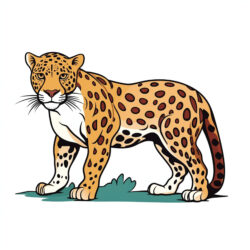 Druckbare Jaguar-Bilder Ausmalen Seite - Ursprüngliches Bild