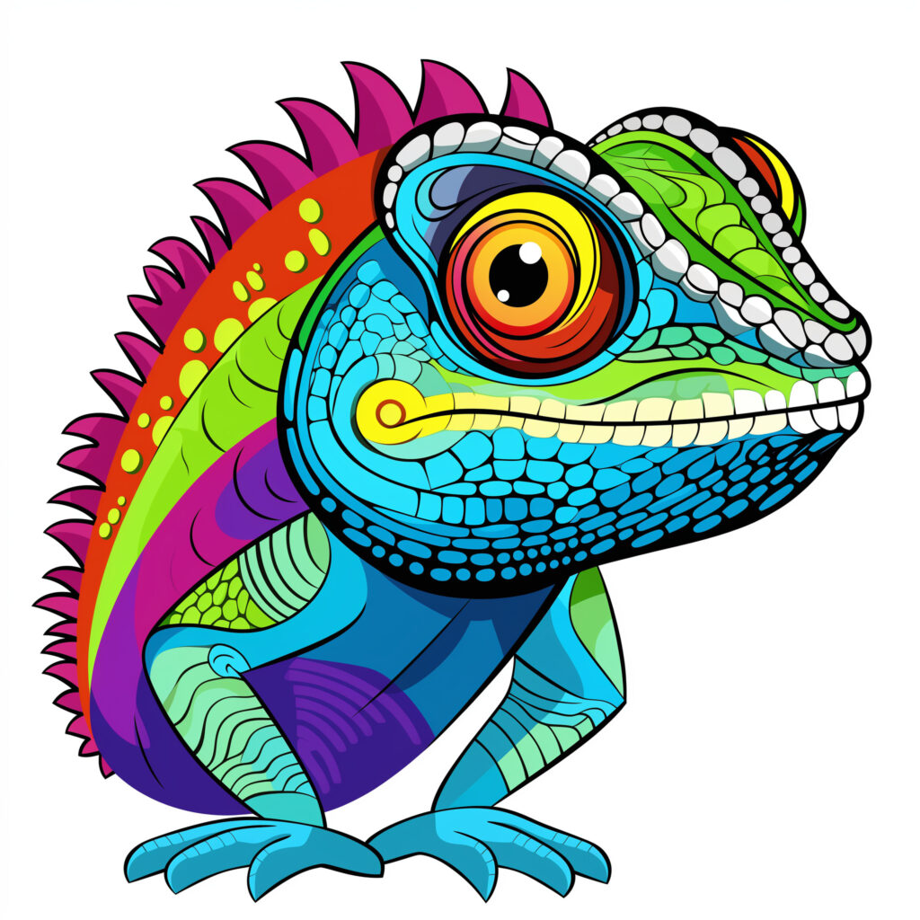 Lizard Coloring | Coloring Pages Mimi Panda