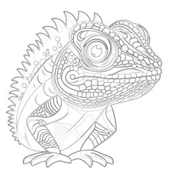 Reptile Coloring Books Coloring Page - Printable Coloring page