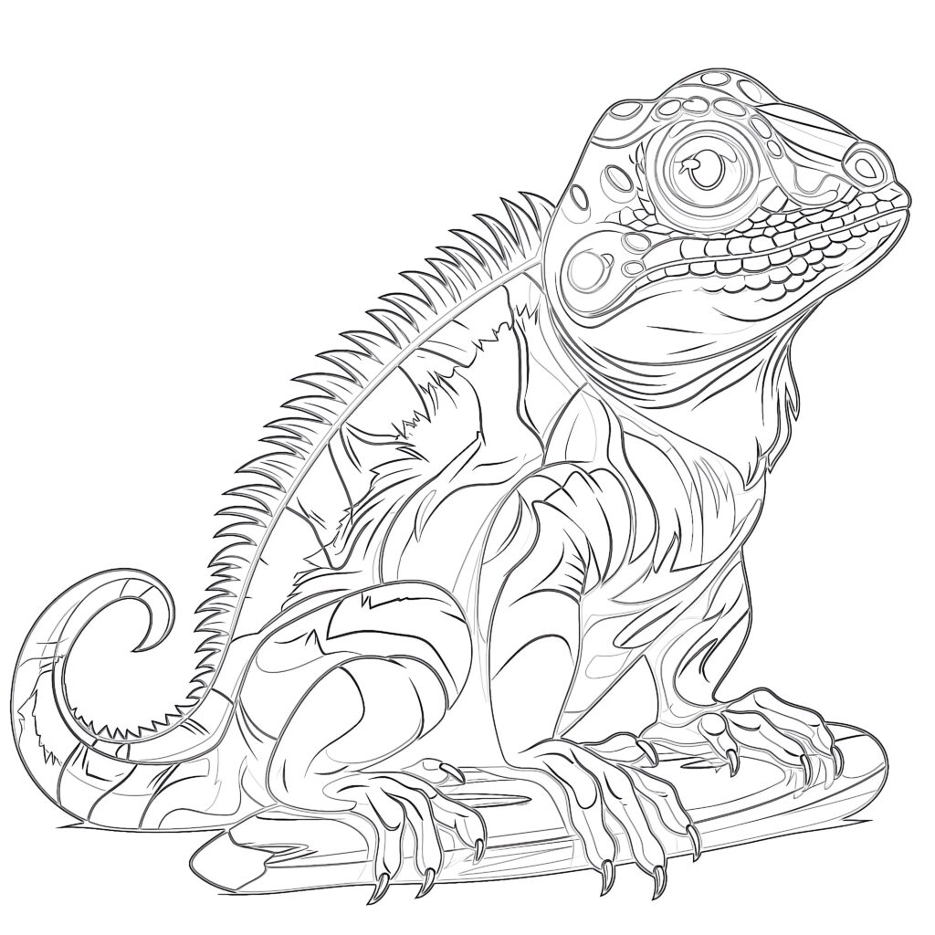 Reptiles coloring coloring pages mimi panda