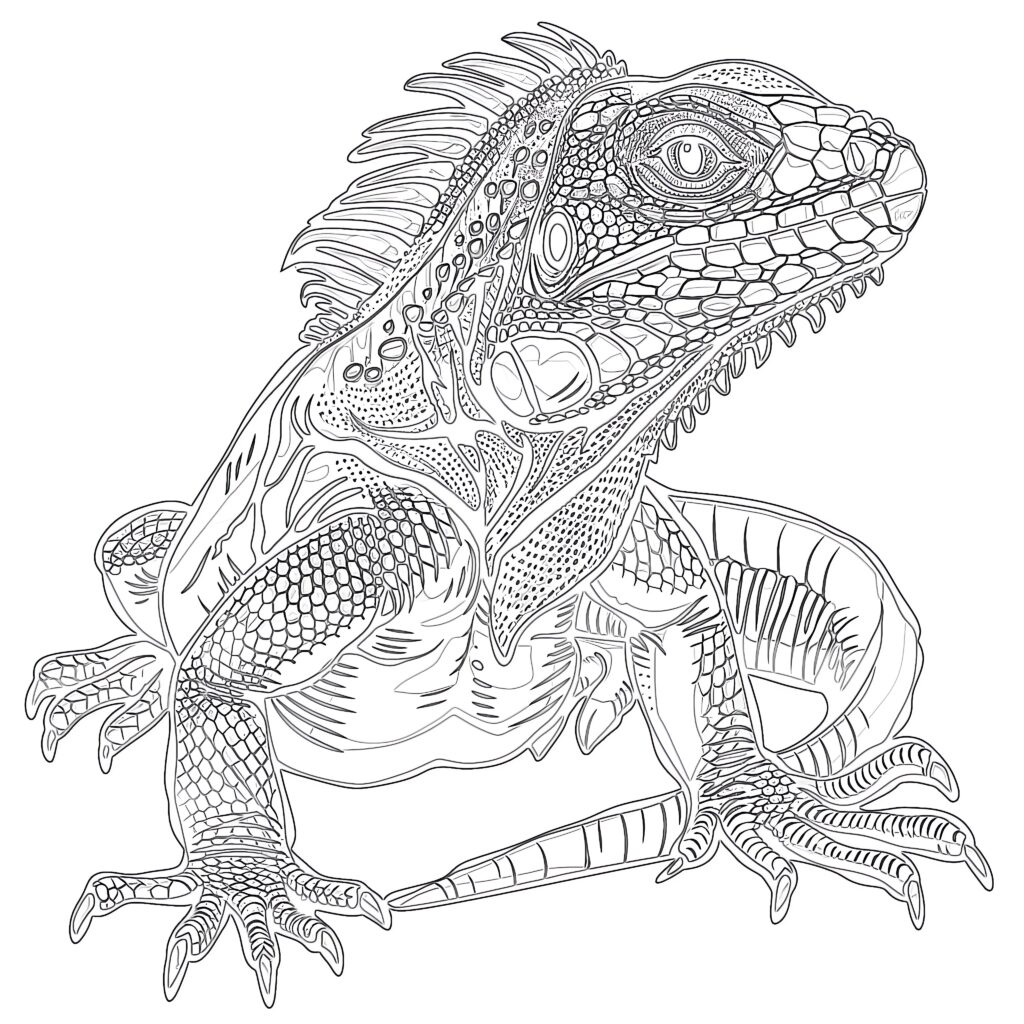 Reptiles Coloring Page Coloring Pages Mimi Panda