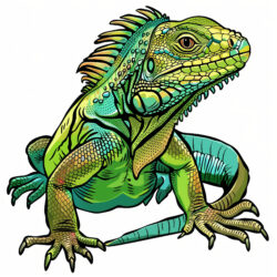 Page de Coloriage Sur Les Reptiles - Image d'origine