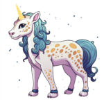 Unicorn Cheetah Coloring Page 2