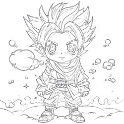 Anime Cartoon Coloring Pages - Printable Coloring page