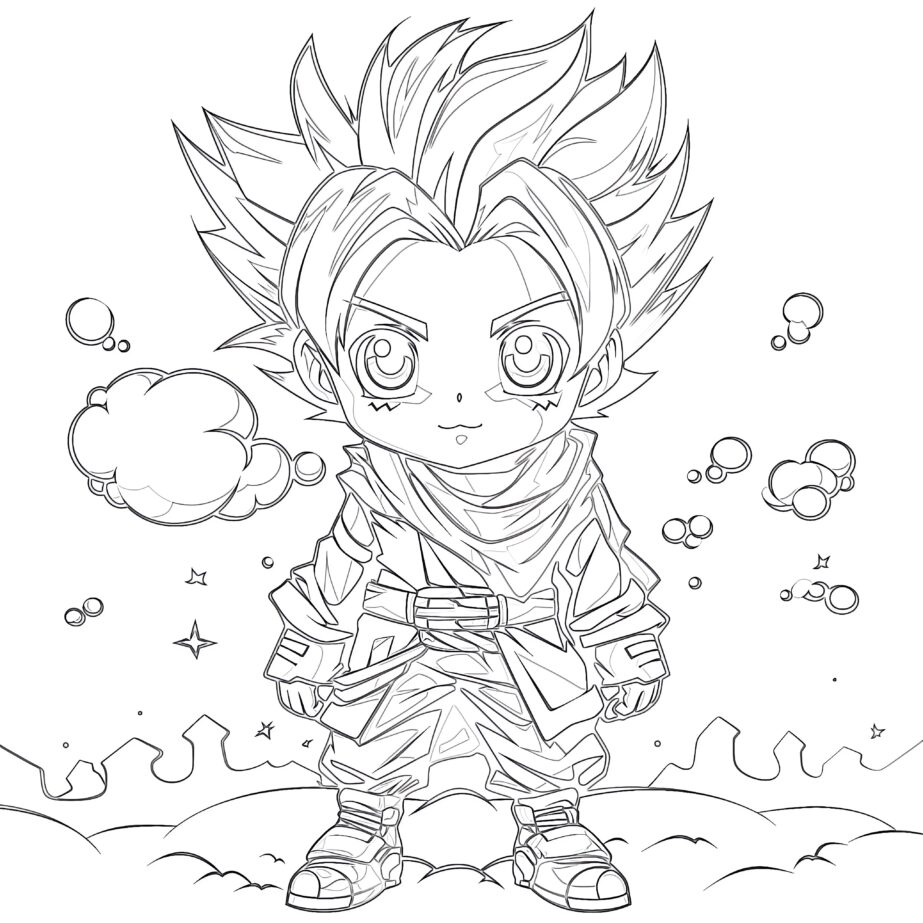 Anime Cartoon Coloring Pages