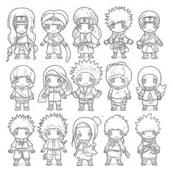 Anime Characters Coloring Sheets Coloring Page - Printable Coloring page