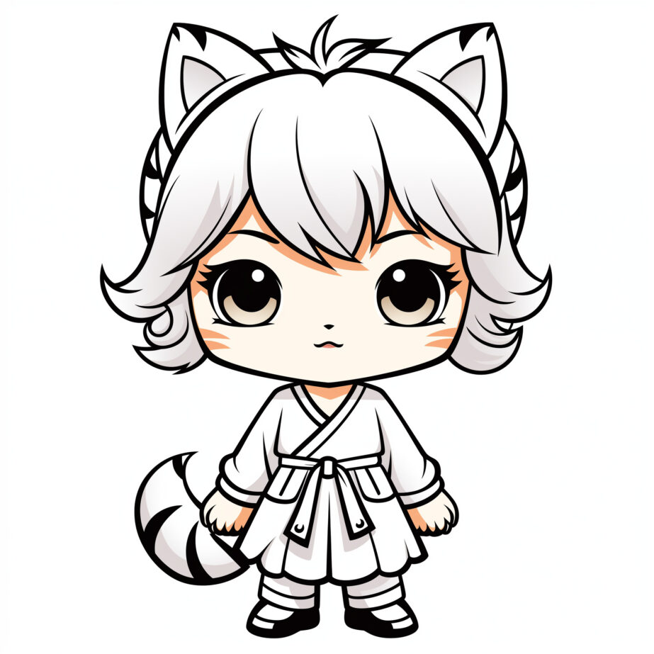 Anime Chibi Coloring Pages 2