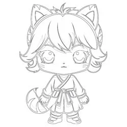 Anime Chibi Coloring Pages - Printable Coloring page