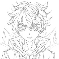 Livre de coloriage d'anime Page de coloriage gratuite - Page de coloriage imprimable