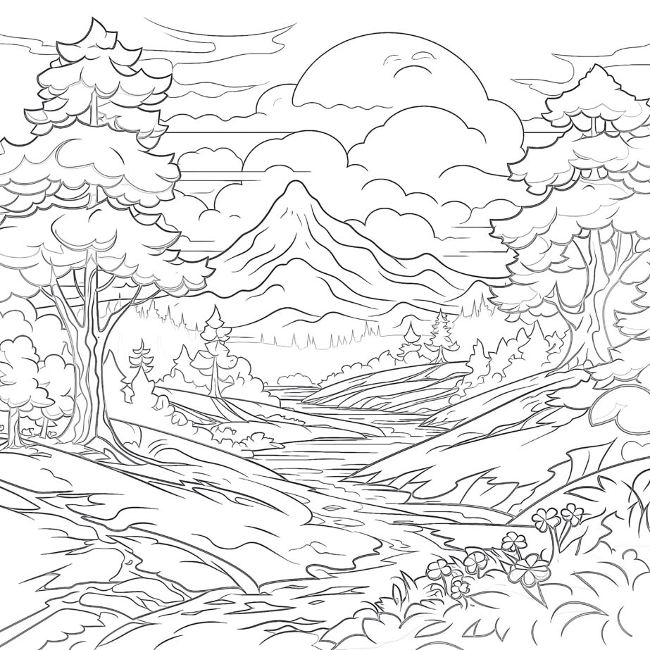 Livre de coloriage d’anime Images Coloriage Page