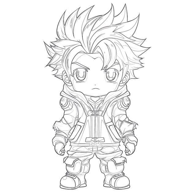 Anime Coloring Games Coloring Page | Coloring Pages Mimi Panda