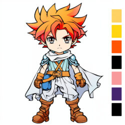 Juegos de colorear de anime en línea Página para colorear - Imagen de origen