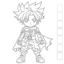 Jeux de coloriage d'anime en ligne Page de coloriage - Page de coloriage imprimable