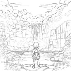 Pages de coloriage d'anime à imprimer - Page de coloriage imprimable