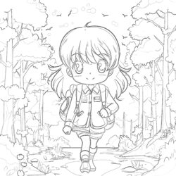 Anime Coloring Pictures Printable Coloring Page - Printable Coloring page