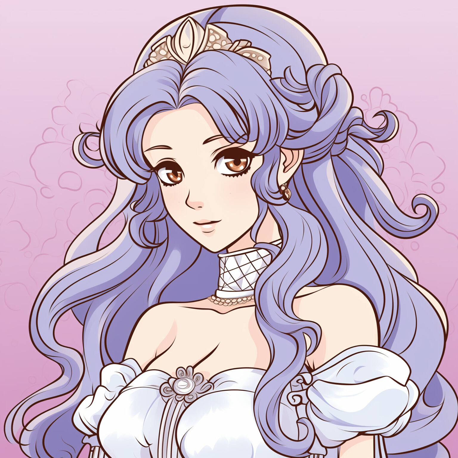 Anime Princess Coloring Pages | Coloring Pages Mimi Panda