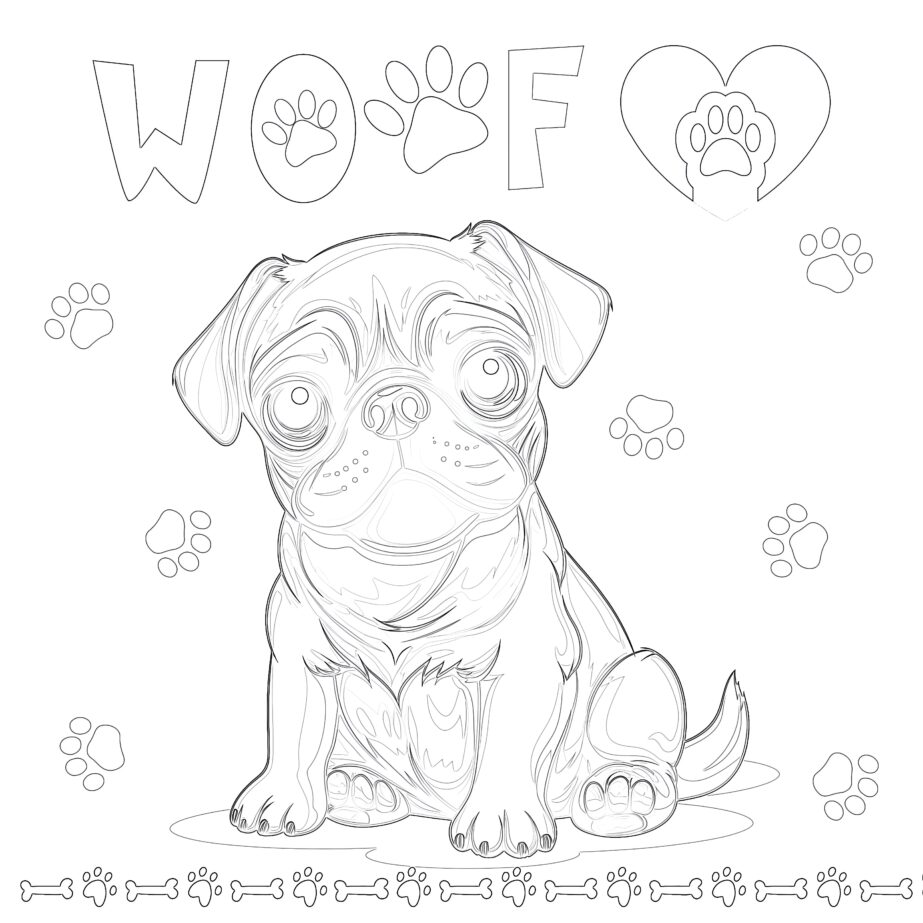 Best Dog Coloring Page Free