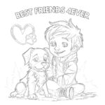 Best Friends Coloring Page Free