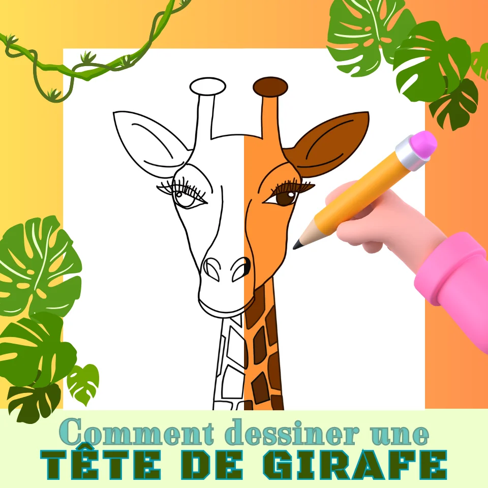 Comment Dessiner Une Tête De Girafe