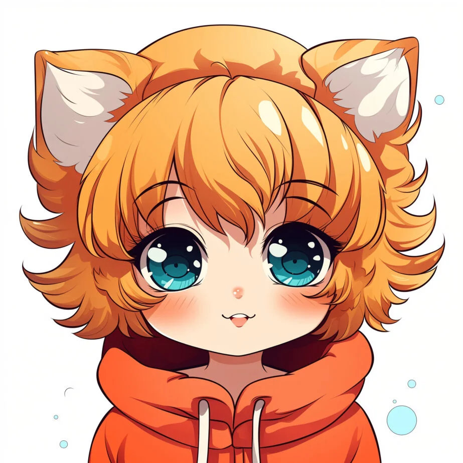 Feuilles de coloriage d’anime mignon Page de coloriage 2