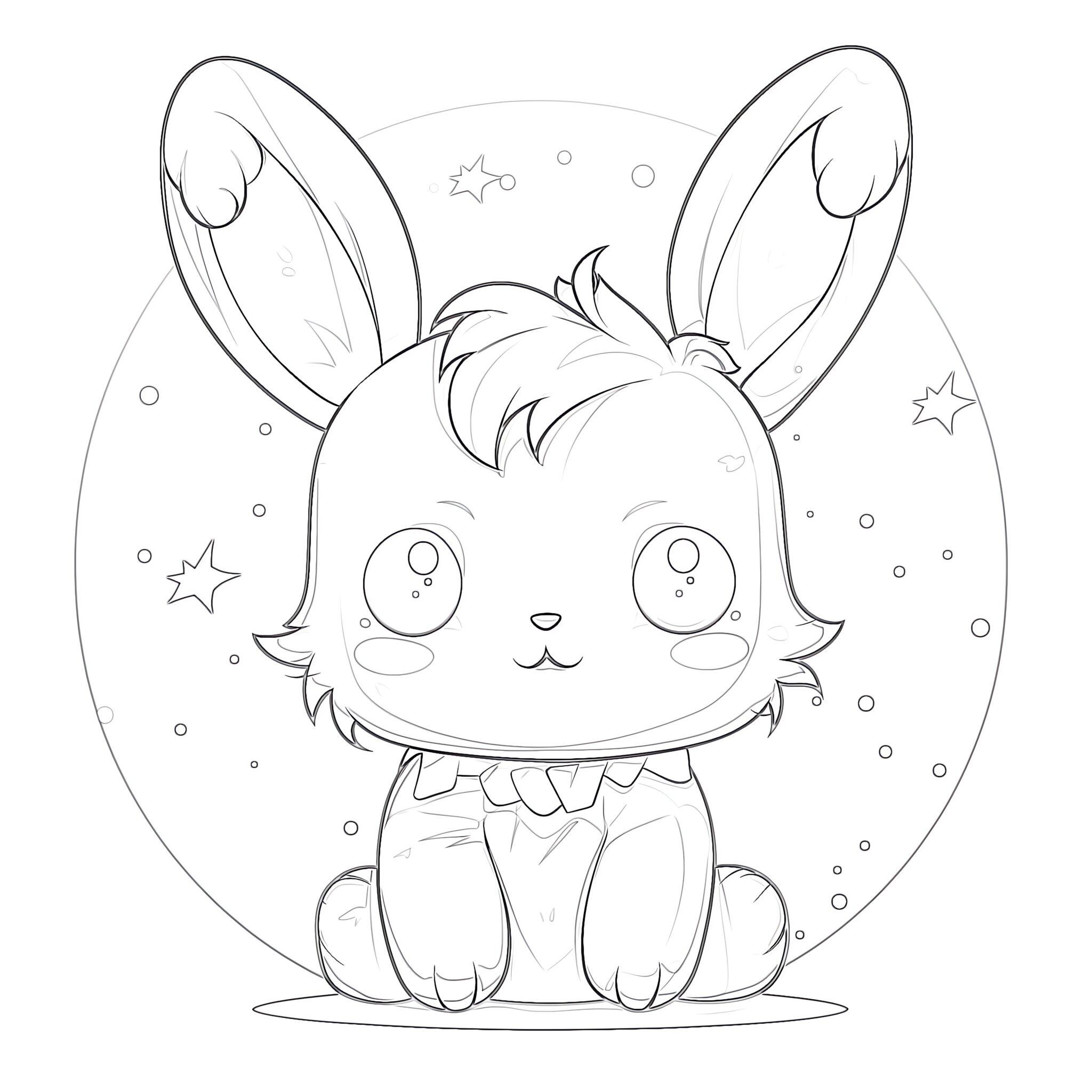 Cute Coloring Pages Anime Coloring Page | Coloring Pages Mimi Panda