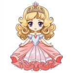 Princess Anime Coloring Pages 2