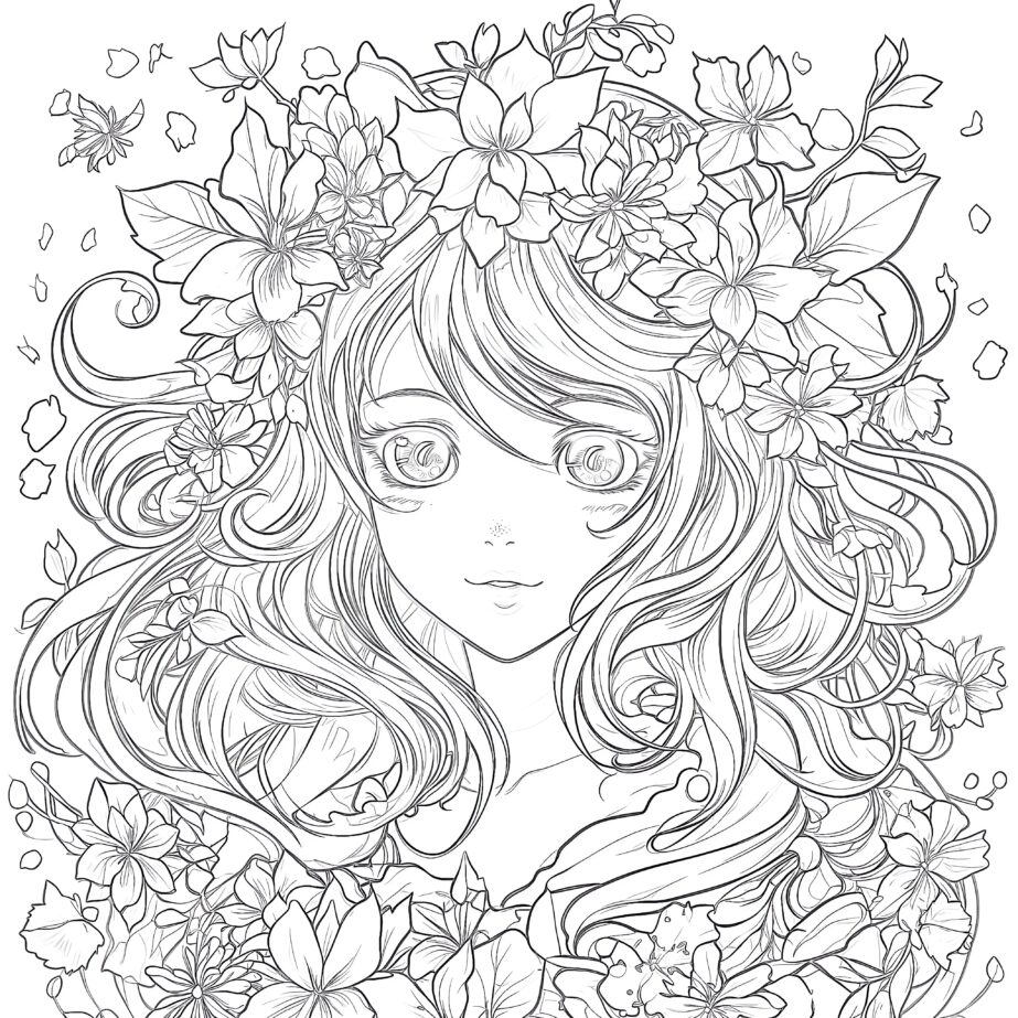 Anime Coloring Sheets To Print