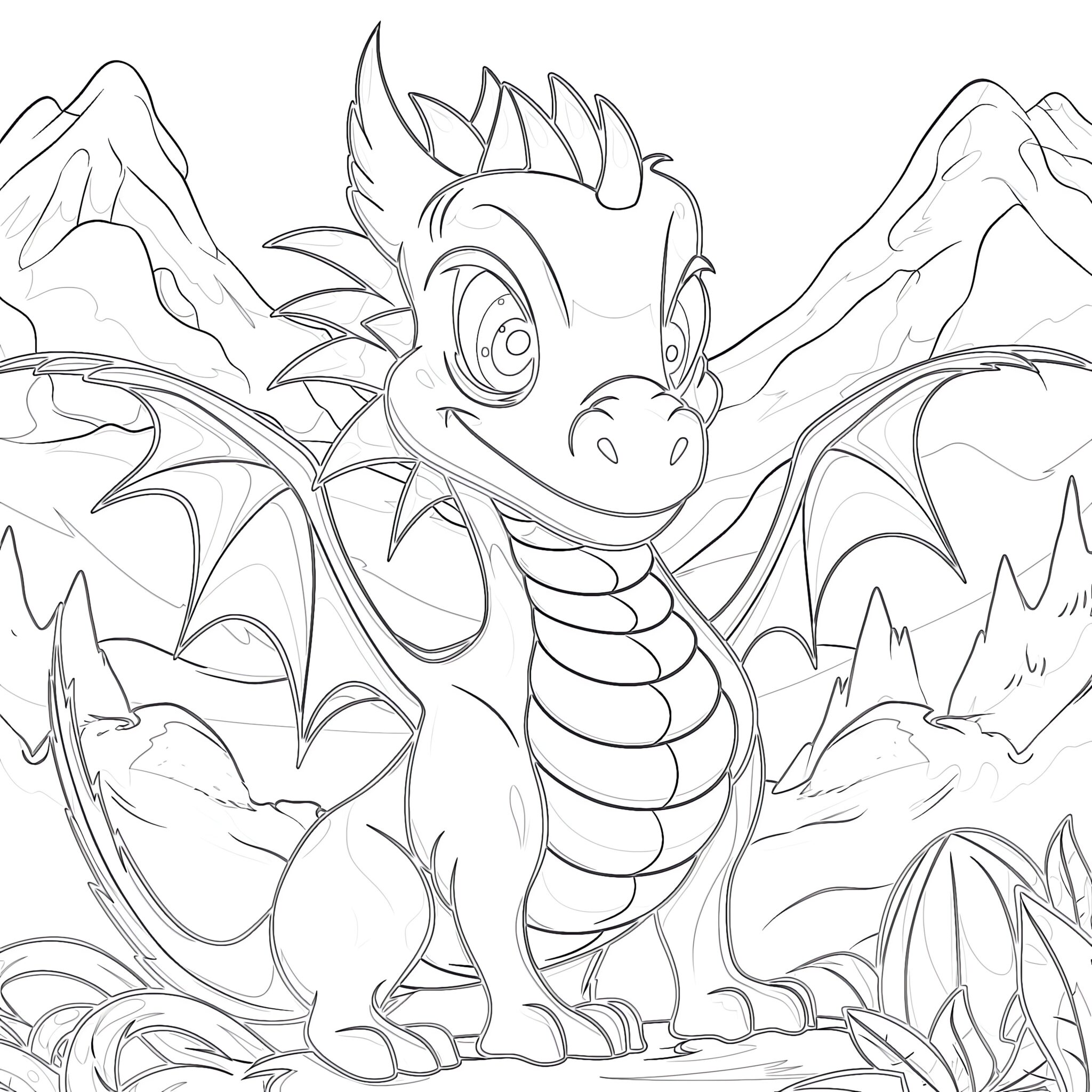 Anime Dragon Coloring Pages Coloring Pages Mimi Panda