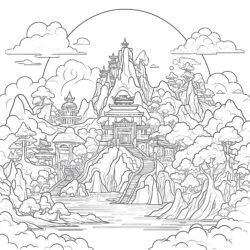 Anime Fantasy Coloring Pages - Printable Coloring page