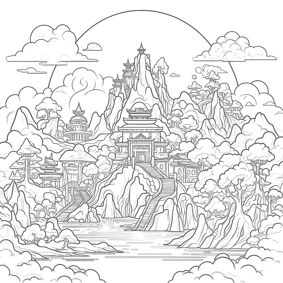 Anime Fantasy Coloring Pages