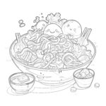 Anime Food Coloring Pages