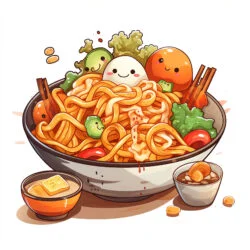 Páginas Para Colorear De Comida De Anime - Imagen de origen