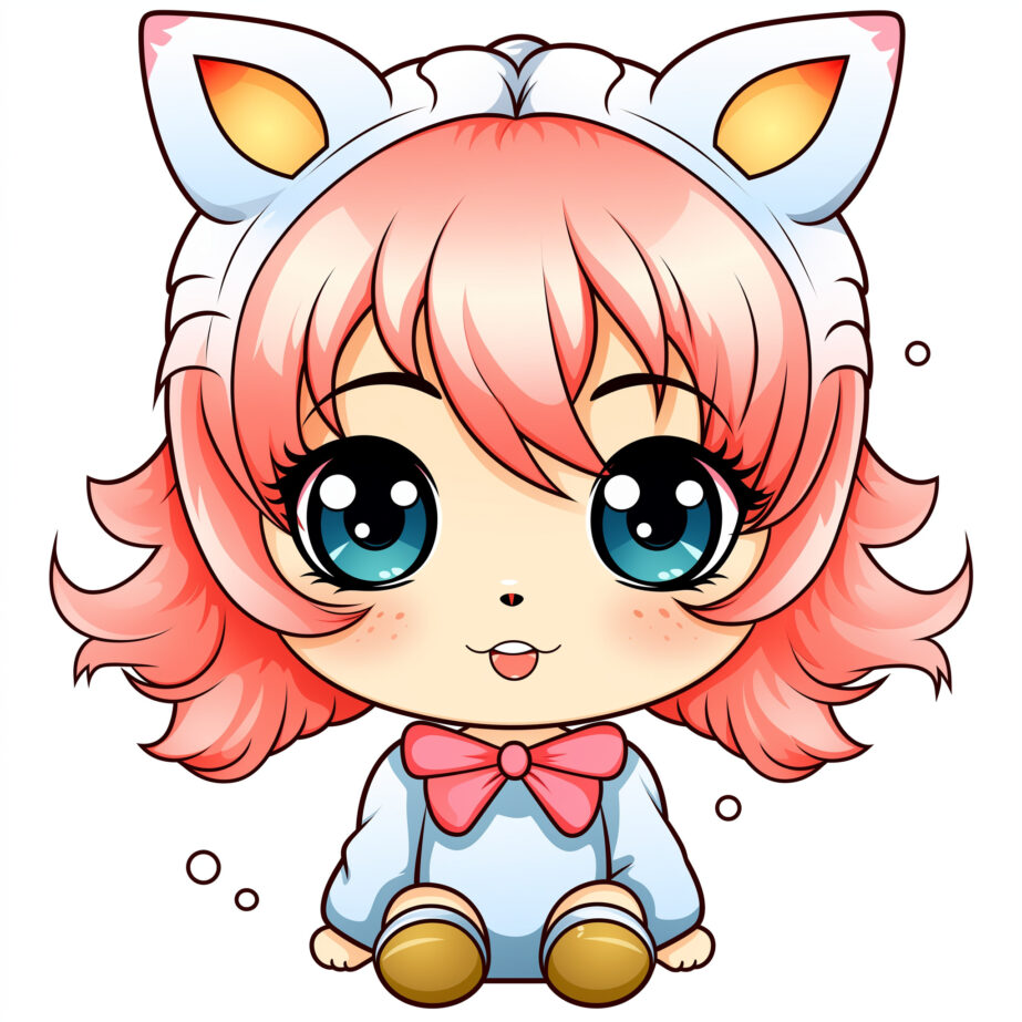 Anime Kawaii Coloring Pages | Coloring Pages Mimi Panda