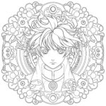 Anime Mandala Coloring Pages