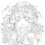 Images D’anime à Imprimer Page De Coloriage