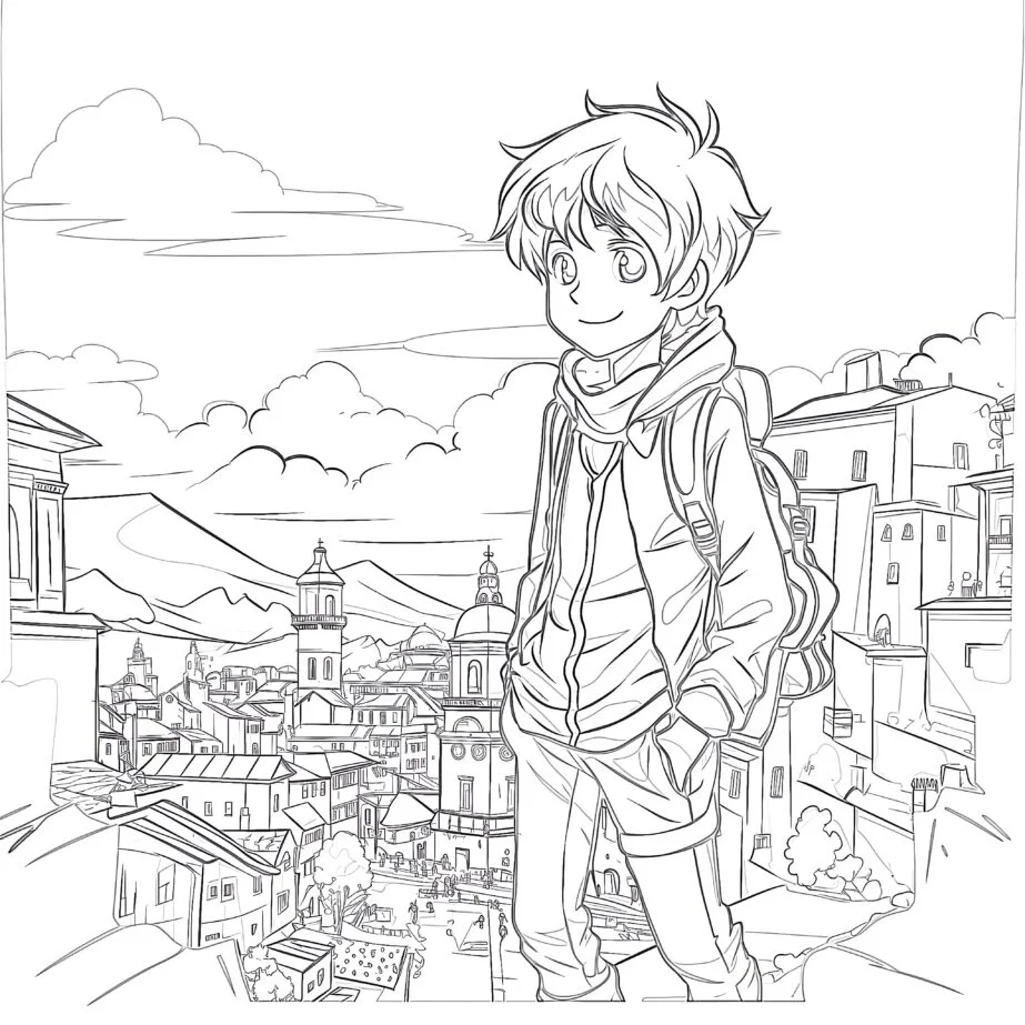 Anime Yazdırma Sayfaları Boyama Sayfası