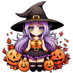 Anime Witch Coloring Pages - Origin image