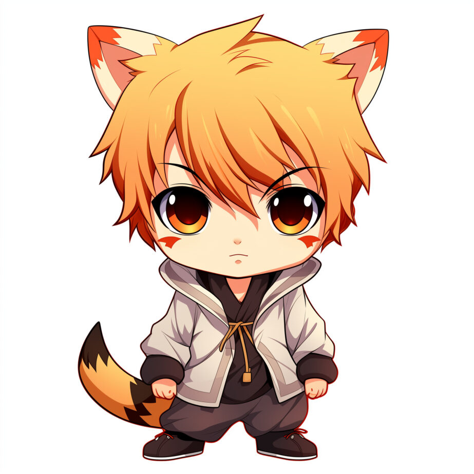 Chibi Anime Coloring Pages Printable 2