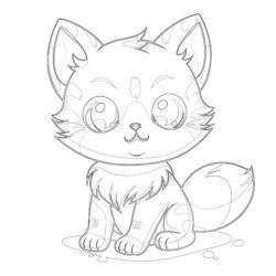 Coloring Pages Anime Cute - Printable Coloring page