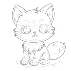 Coloring Pages Anime Cute - Printable Coloring page