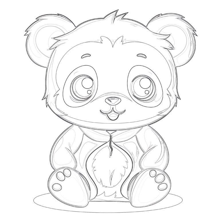 Coloring Pages Anime Easy | Coloring Pages Mimi Panda