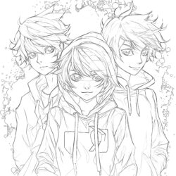 Coloring Pages For Teens Anime - Printable Coloring page