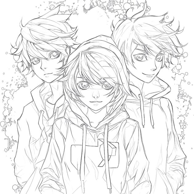 Coloring Pages For Teens Anime Coloring Pages Mimi Panda