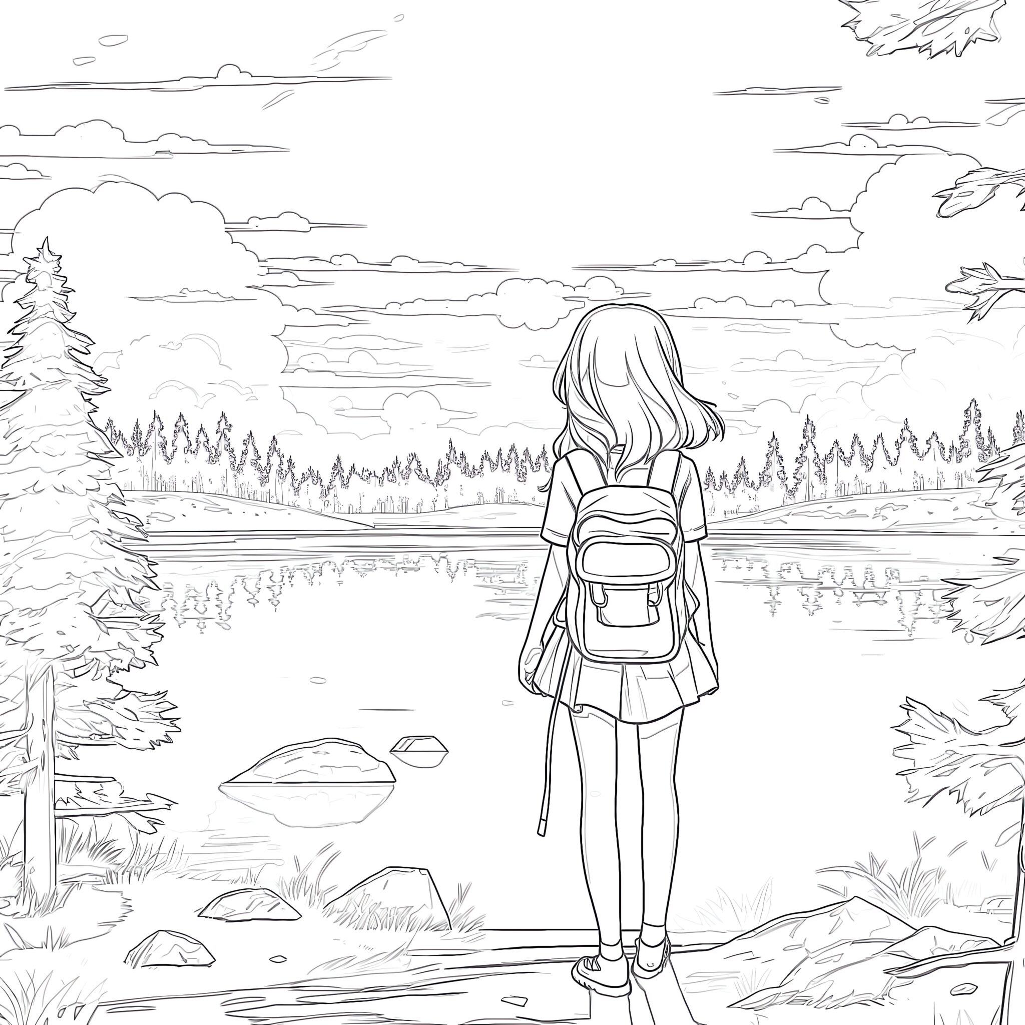 Colouring pictures anime coloring pages mimi panda