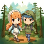 Cute Anime Couple Coloring Pages 2 2