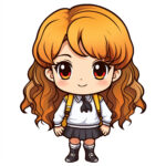 Śliczne Kolorowanki Anime Chibi 2