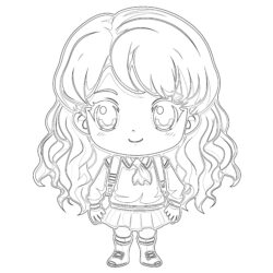 Pages De Coloriage D'anime Chibi Mignon - Page de coloriage imprimable