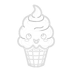 Cute Kawaii Anime Coloring Pages - Printable Coloring page